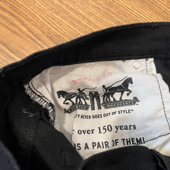 M101 Levi's Men's Black 513 Slim Straight Jeans - Size 36 x 32 - NWT $69.50 - Picture 7 of 7